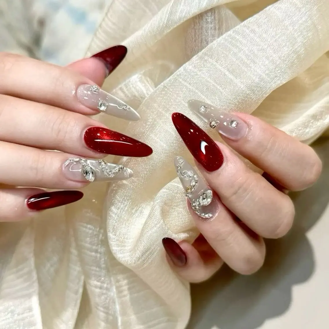 ネイル 韓国ネイル 持ち込み ニュアンスネイル ネイルチップ ハンドネイル RINN ANA.CHUOのネイルデザイン