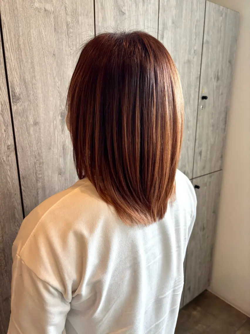 ミディアム 髪質改善 キタダ ハルカのヘアスタイル