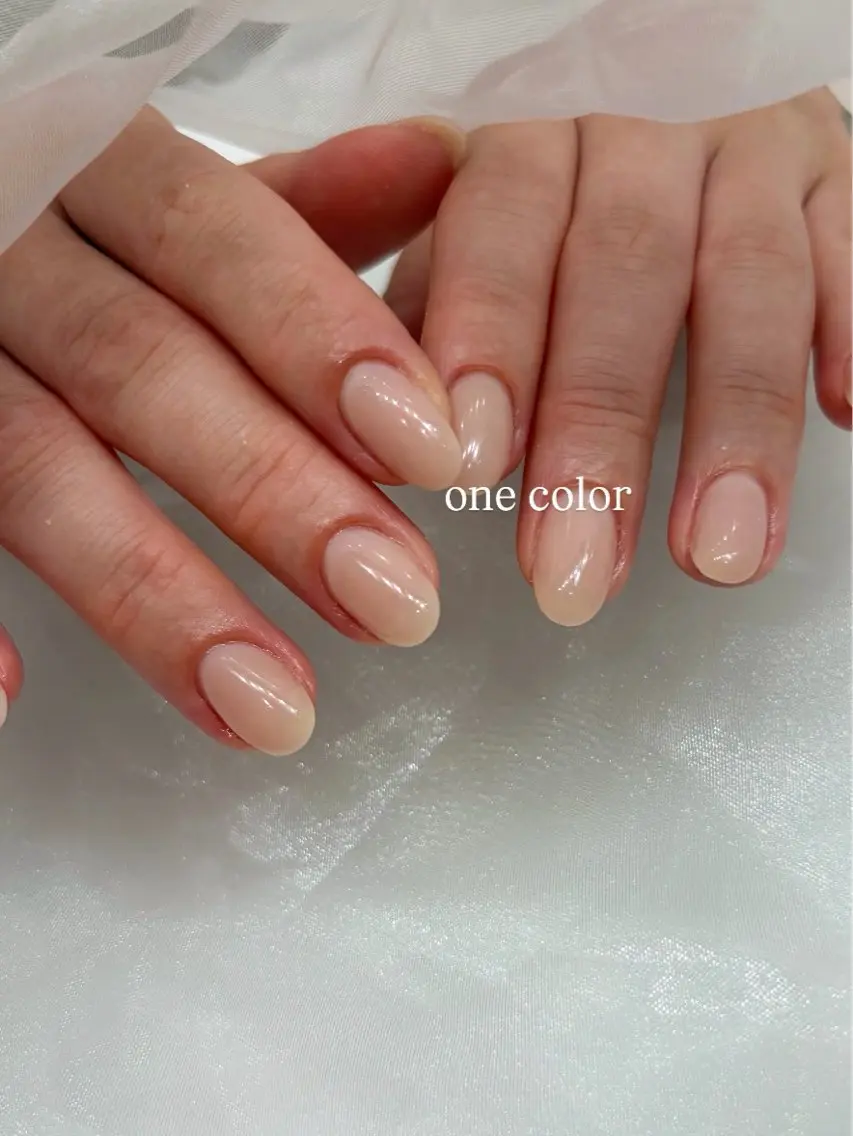ネイル ワンカラーネイル ハンドネイル nailst Coco.˖⋆🎀゜のネイルデザイン