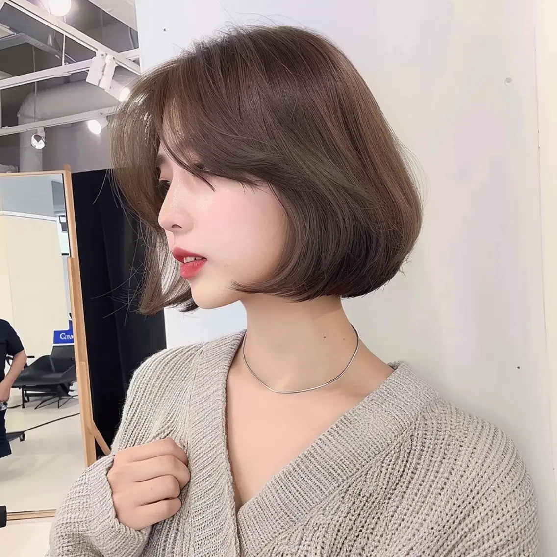 ショート ボブ 髪質改善 ショートヘア 縮毛矯正 酸性ストレート カット レヴ　草加駅3分🌻 ✂️早朝深夜営業🌱のヘアスタイル