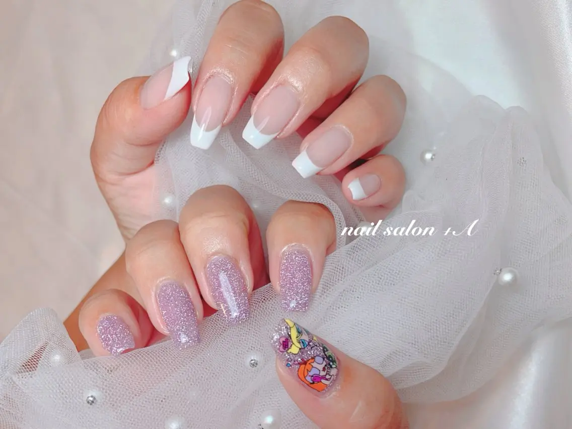 セミロング ハンドネイル Nail Salon +Aのネイルデザイン
