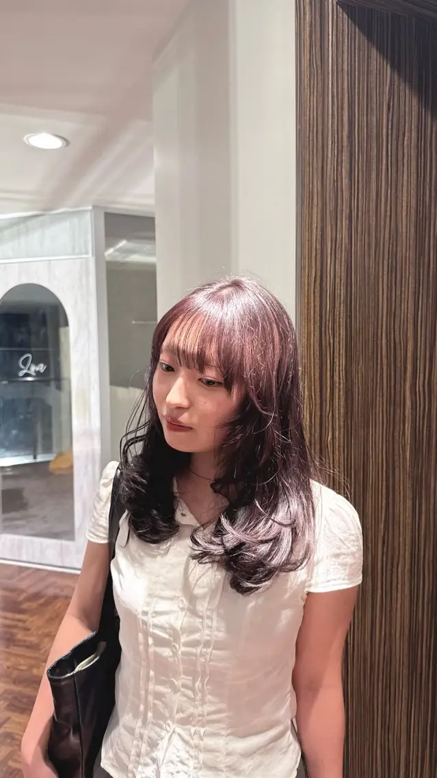 セミロング カラー akari / ショートパーマのヘアスタイル