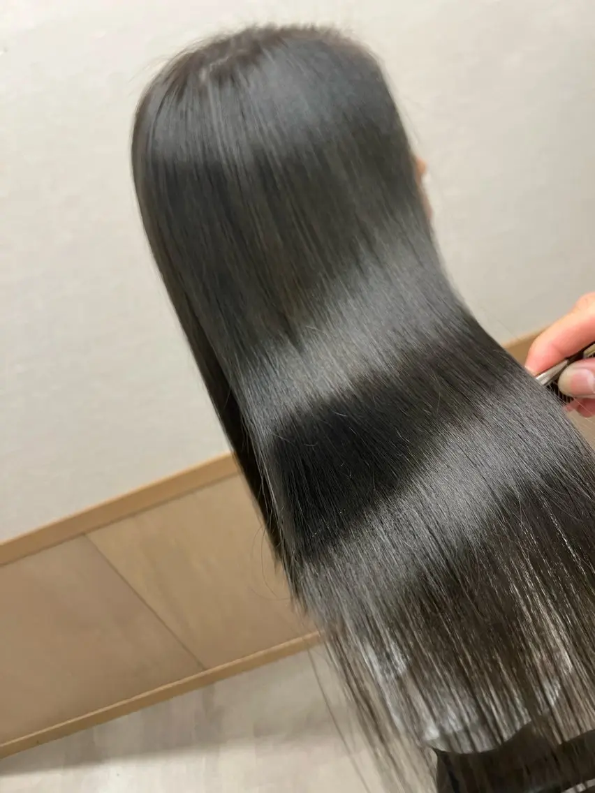 ロング 髪質改善 トリートメント 艶カラー/髪質改善/ 西 大喜(ひろき)のヘアスタイル