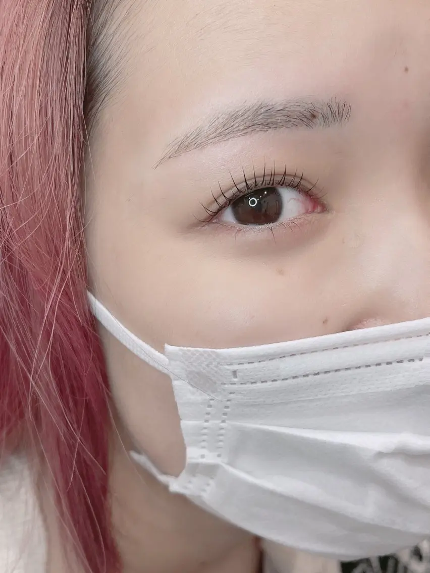 🇰🇷韓国風まつ毛パーマ🇰🇷《BANHADAぷるぷるロッド使用♡》束感仕上げ💜Cカール&LCカール✖️眉waxの写真