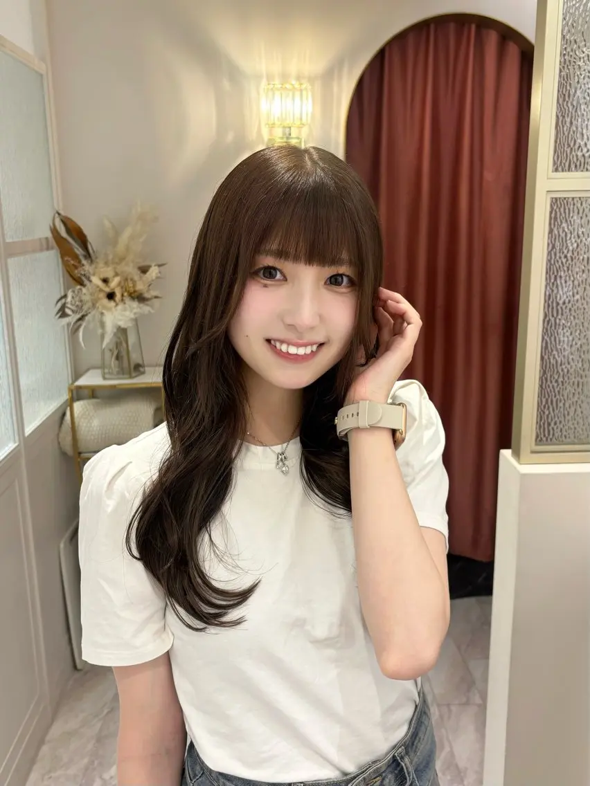 ロング 桃瀬 綾音 カラー/縮毛募集中♡のヘアスタイル