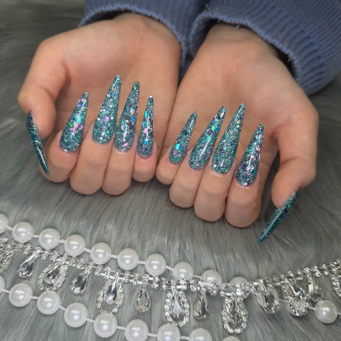 ネイル フレンチネイル ジェルネイル 韓国ネイル ロングネイル マグネットネイル ハンドネイル Nail Salon Growのネイルデザイン