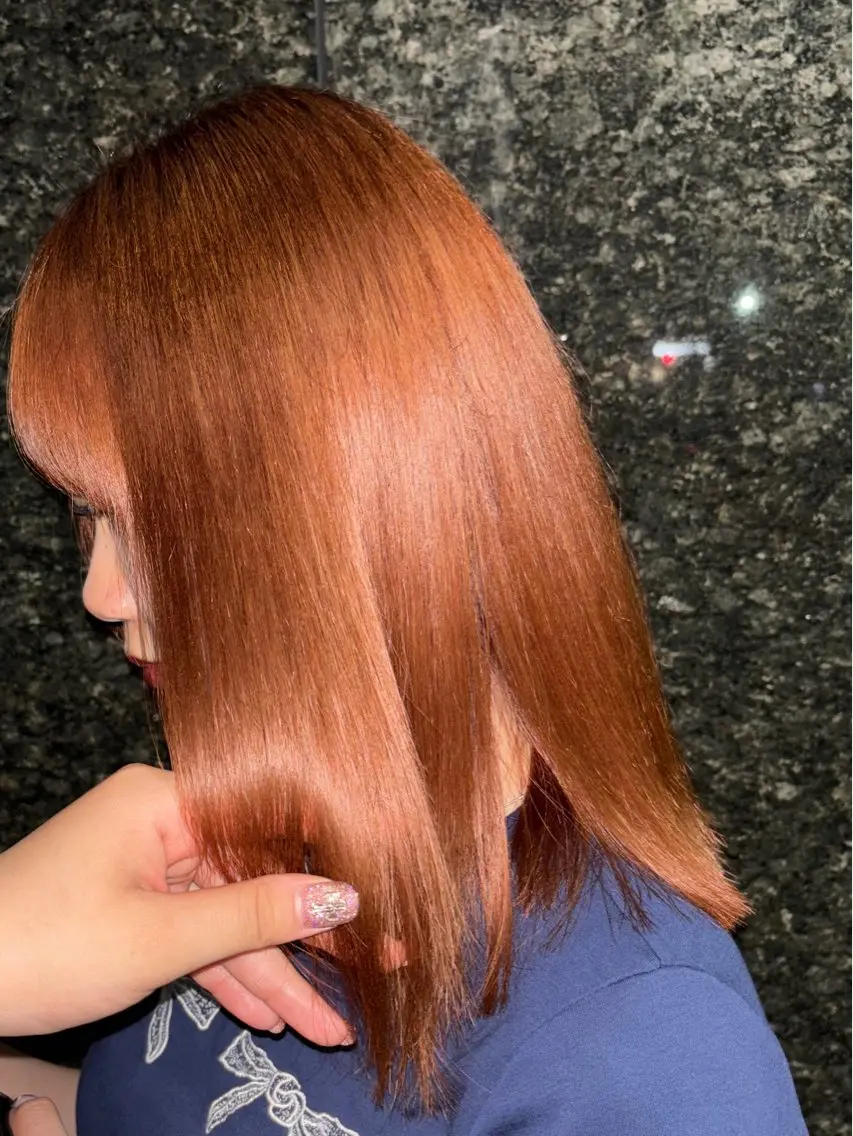 ミディアム ヘアカラー 高瀬 侑生のヘアスタイル