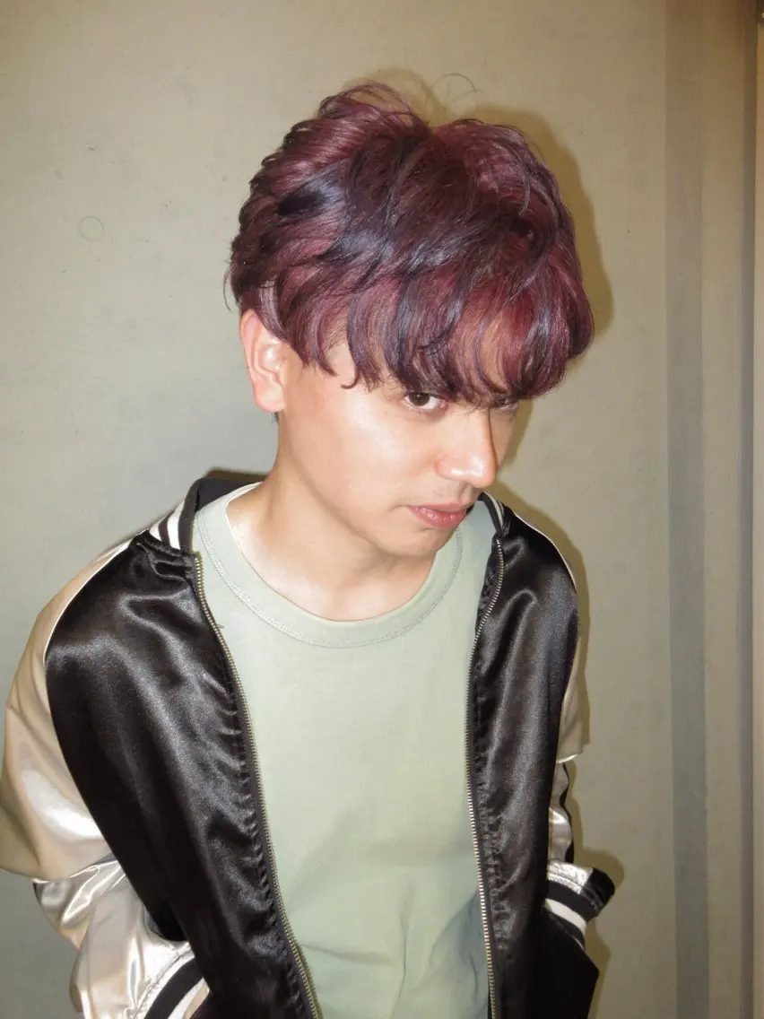 カラー メンズ かわの ひとしのヘアスタイル