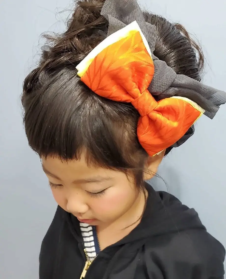 キッズ ヘアアレンジ 浜松/篠原町 ハリコシ艶カラーのヘアスタイル