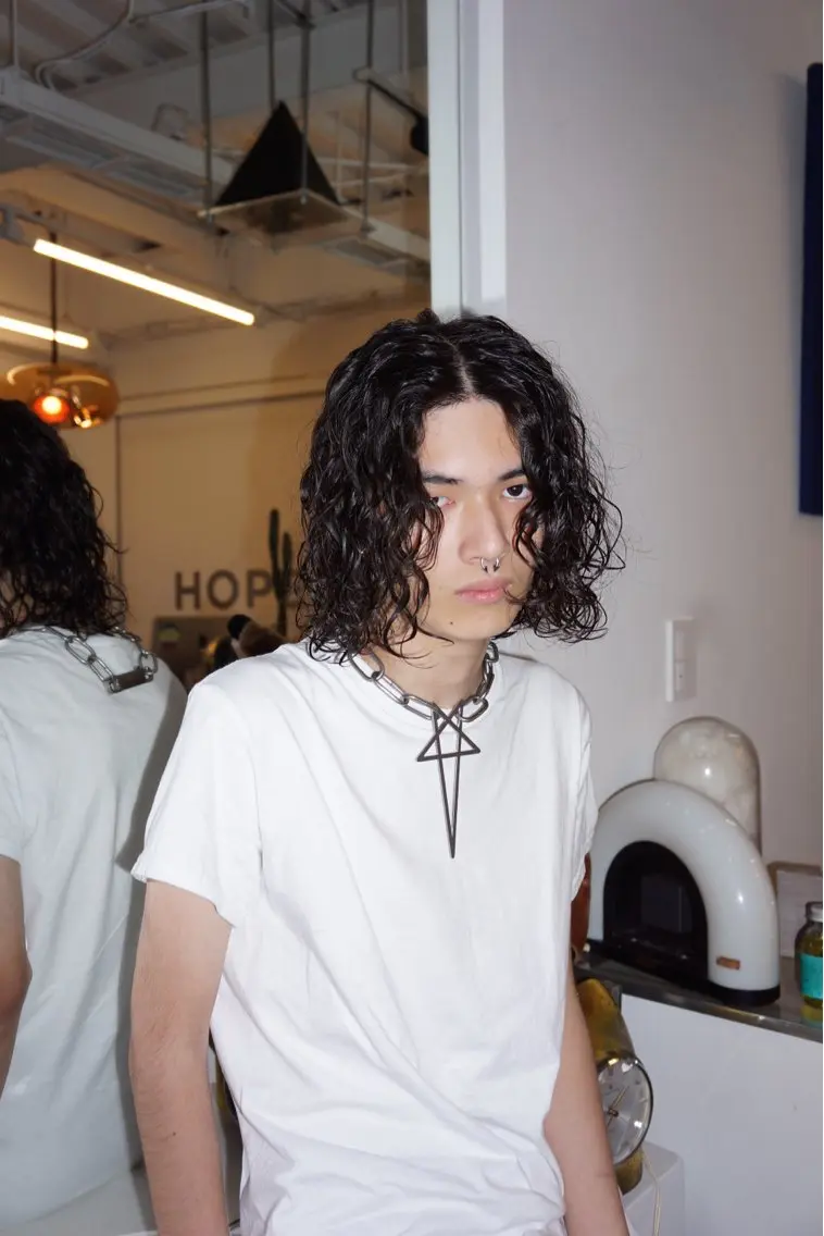ミディアム パーマ 愛心manami HOPEのヘアスタイル