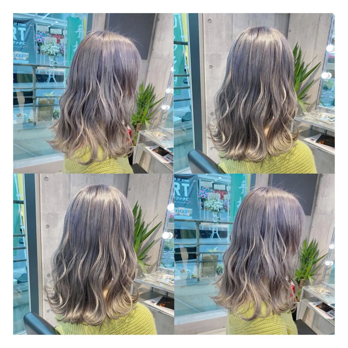 ミディアム レイヤーカット 🤍ムラ修正ブリーチ 🤍原宿/YUUのヘアスタイル