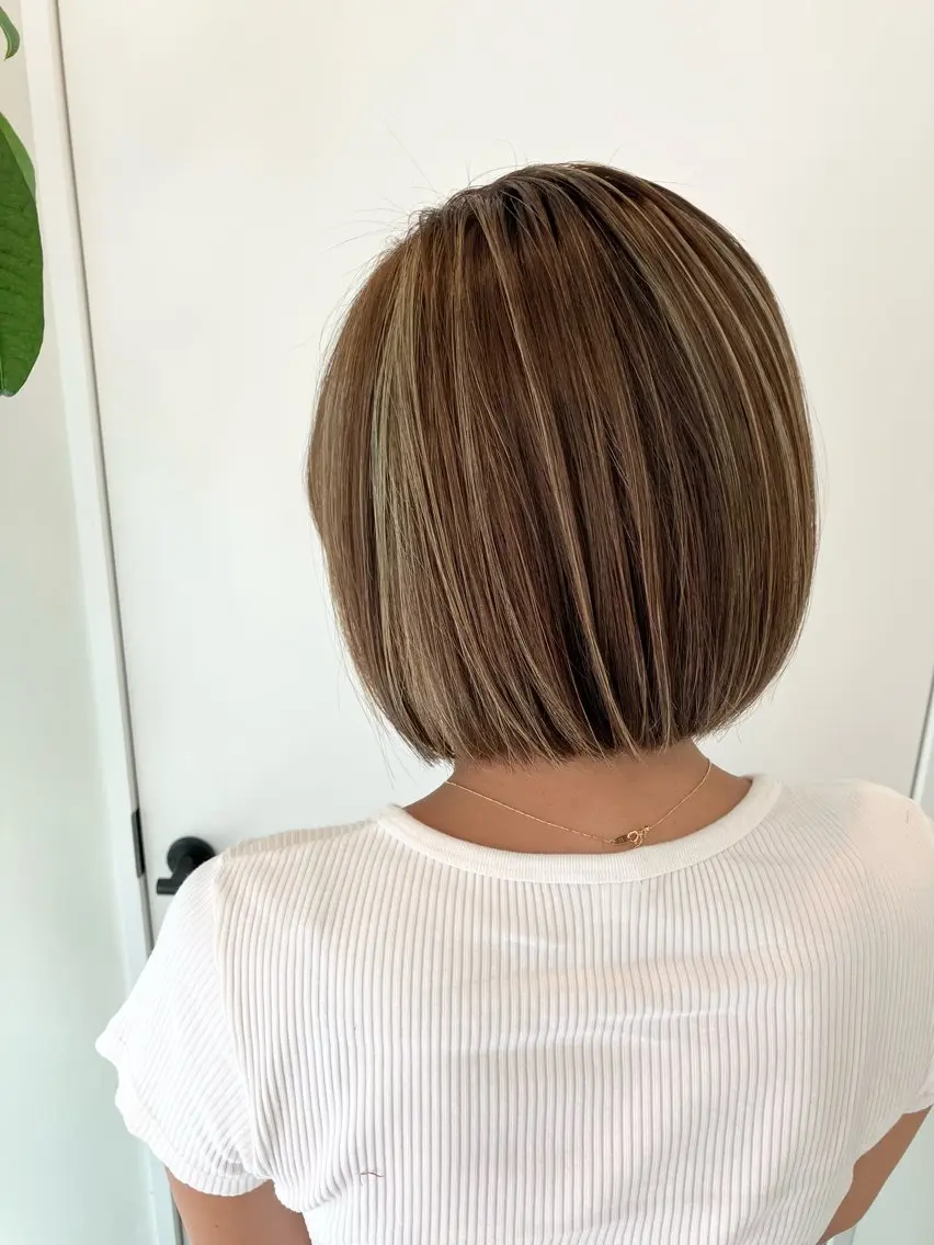 ショート カラー ショートボブ ベージュカラー ハイライトカラー ボブ ハイライト Hair&Make Nahoのマツエク・マツパデザイン