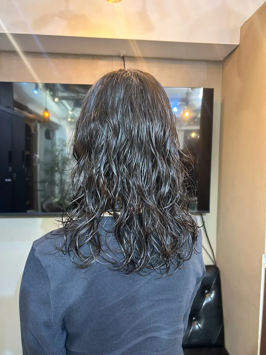 セミロング パーマ セミロングパーマ Kurumi☆彡 練馬バウハウスヘアのヘアスタイル