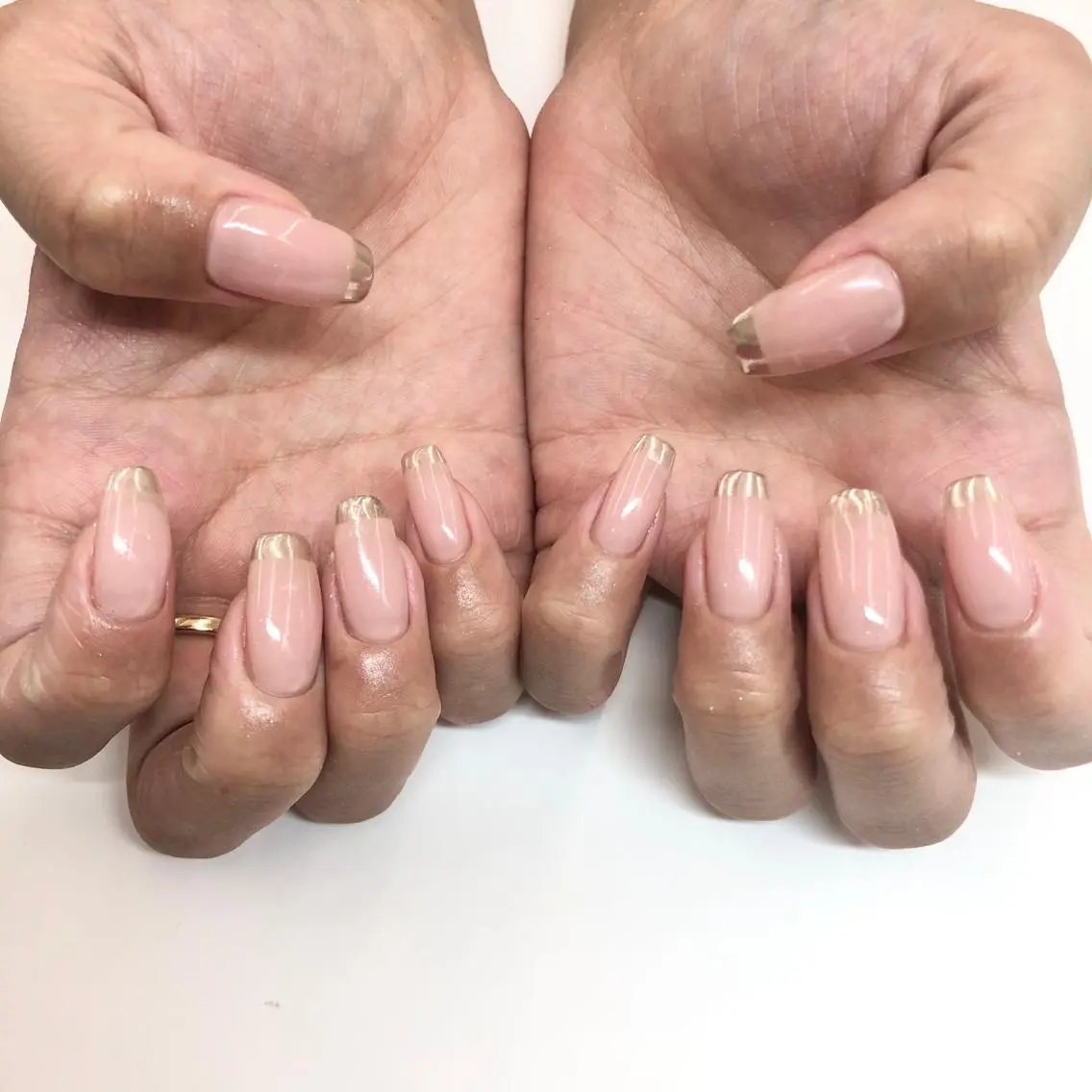 ネイル フレンチネイル ミラーネイル 🎀AYAKO 🎀中韓ネイルのネイルデザイン