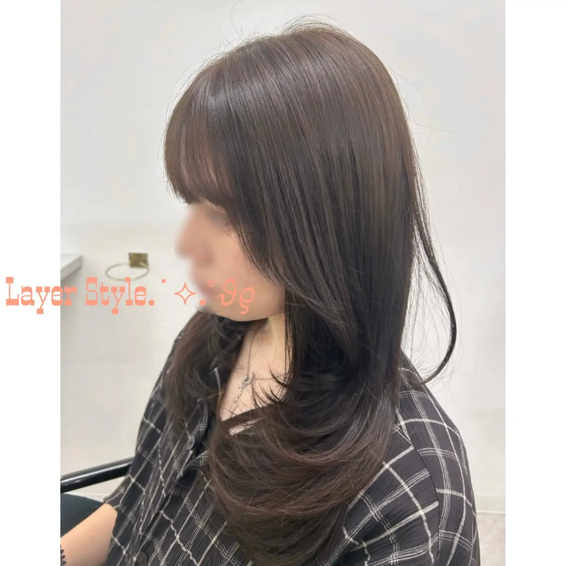 ミディアム カラー ヘアアレンジ 梅木李奈🕊️ レイヤー/ハイトーンのヘアスタイル