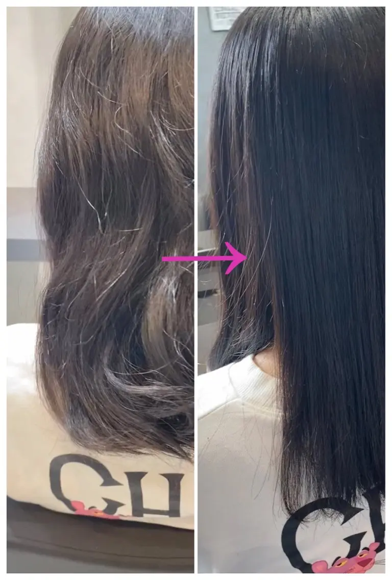 縮毛矯正の写真
