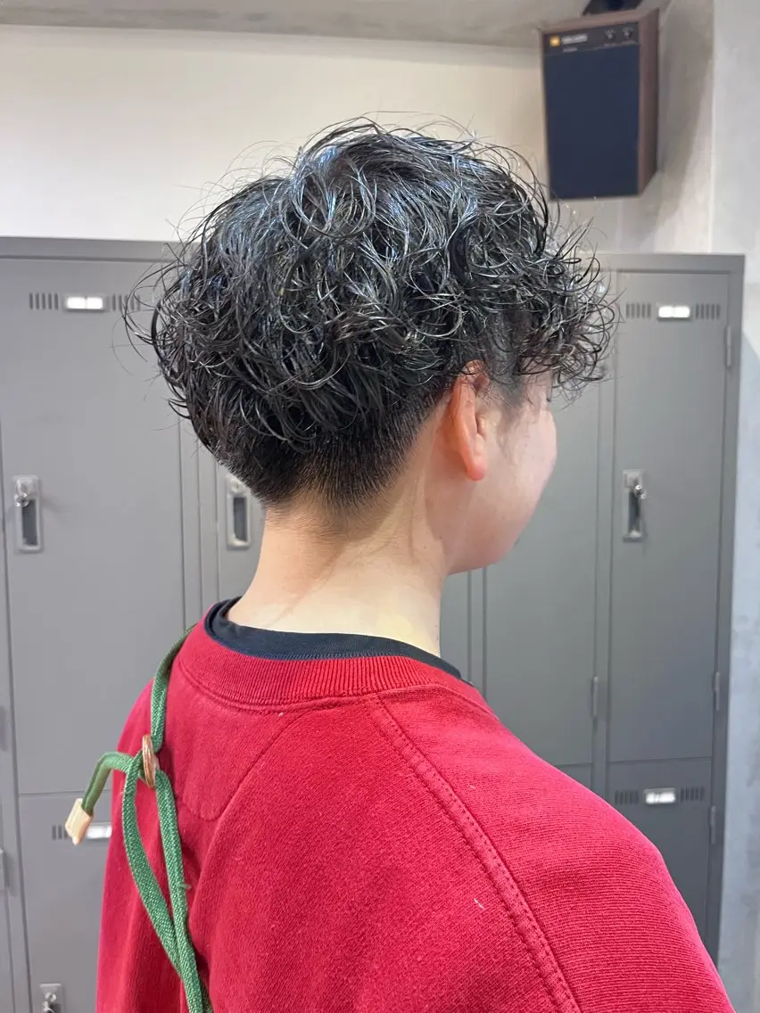 ショート パーマ ショートヘア カット パーマ 多河 遥のヘアスタイル