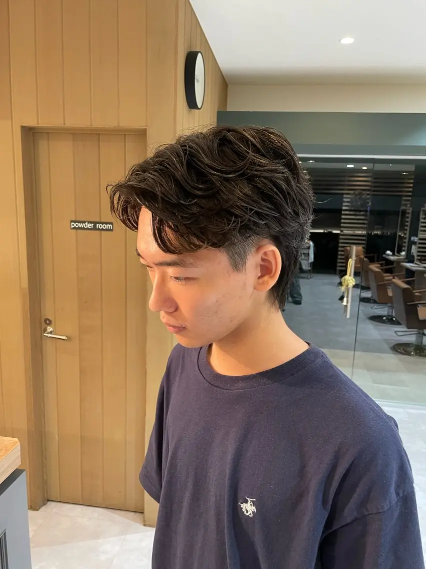 パーマ メンズ フェザーパーマ メンズパーマ カット パーマ PAPASS|尾頃 功明|メンズパーマのヘアスタイル