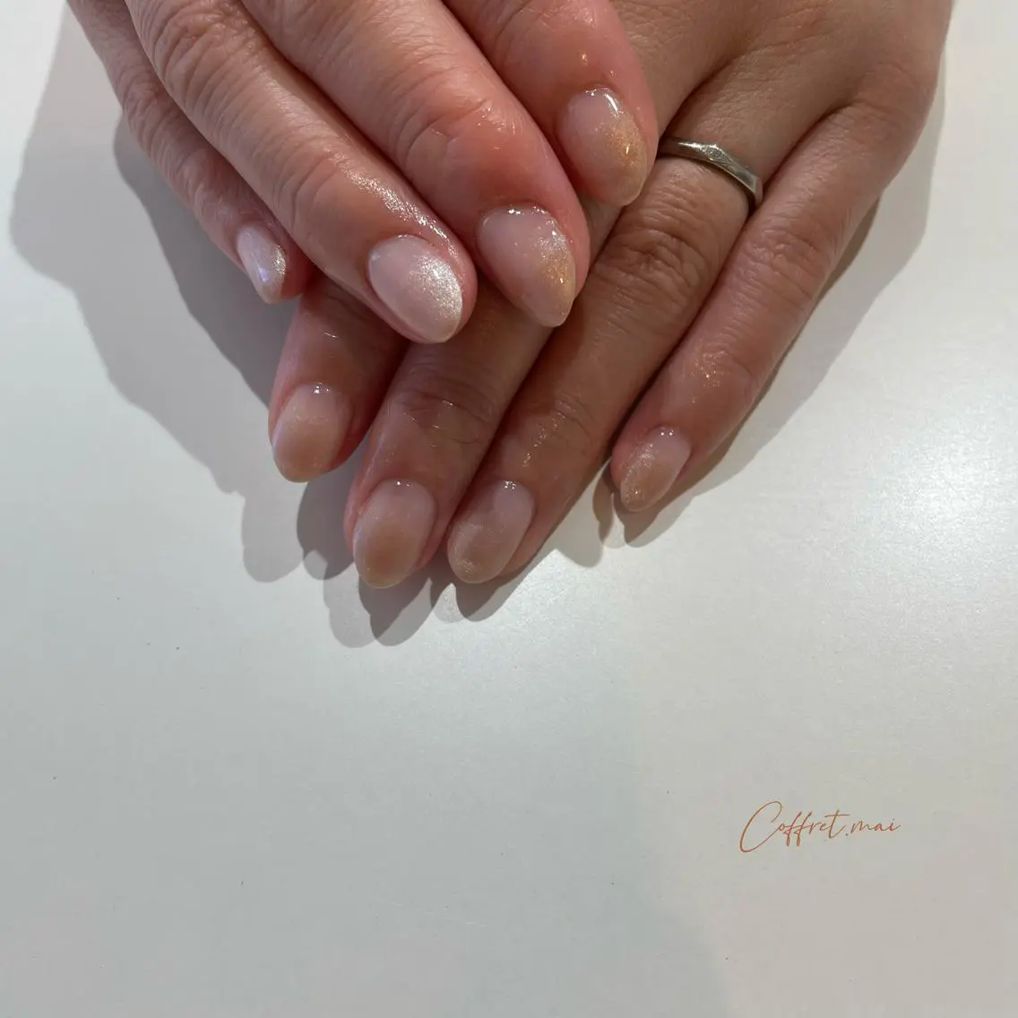 ネイル ブラウン グラデーション 💕WOLTOKYO 池袋💕maiのネイルデザイン