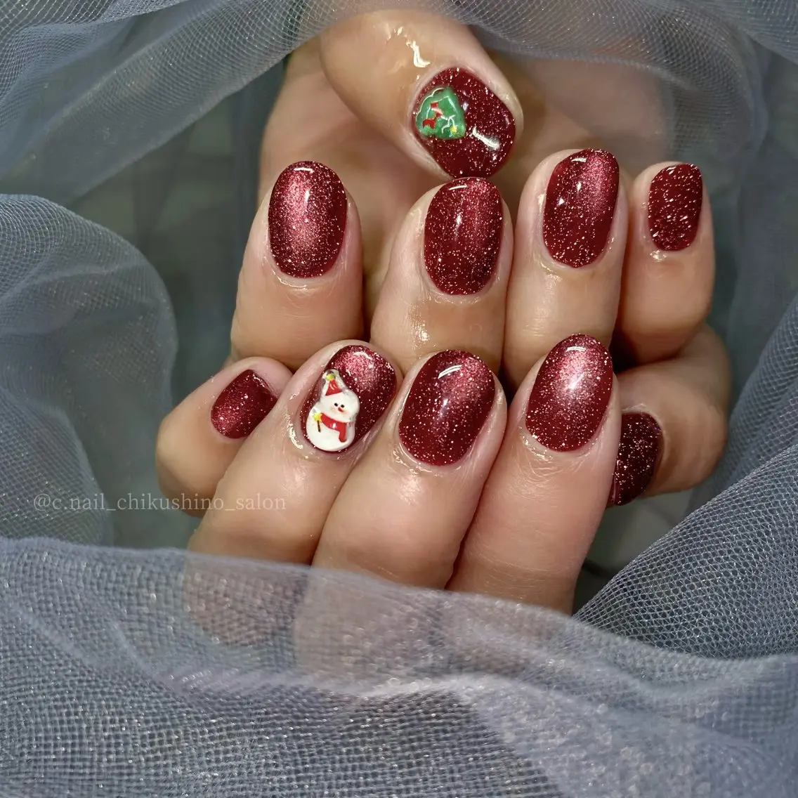 ネイル 冬ネイル クリスマス C.Nail &Eyeのネイルデザイン