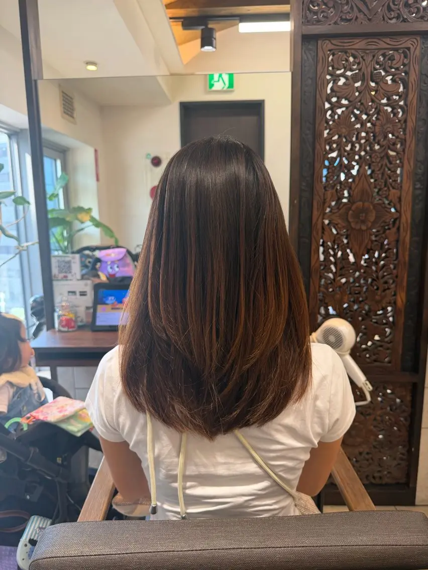 カット(ロングからミディアム)+プチヘッドスパ⚠️3cm以上切れる方のみの写真