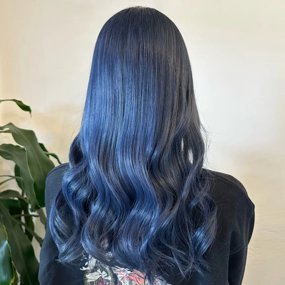 ロング カラー 透明感カラー ネイビーカラー カット ヘアカラー ✨ブリーチカラー /菜月‪‪✨のヘアスタイル