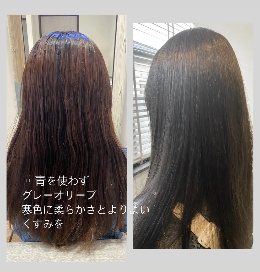カラー ベージュカラー ハイライトカラー オリーブカラー 佐藤 沙也輝のヘアスタイル