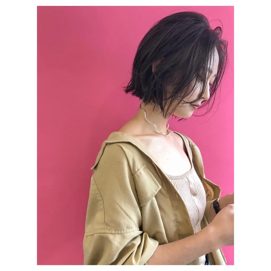 ミディアム nessヤマサキ リュウタのヘアスタイル