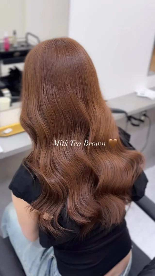ロング カラー ヘアカラー 韓国レイヤー艶カラー ブリーチ otohaのヘアスタイル
