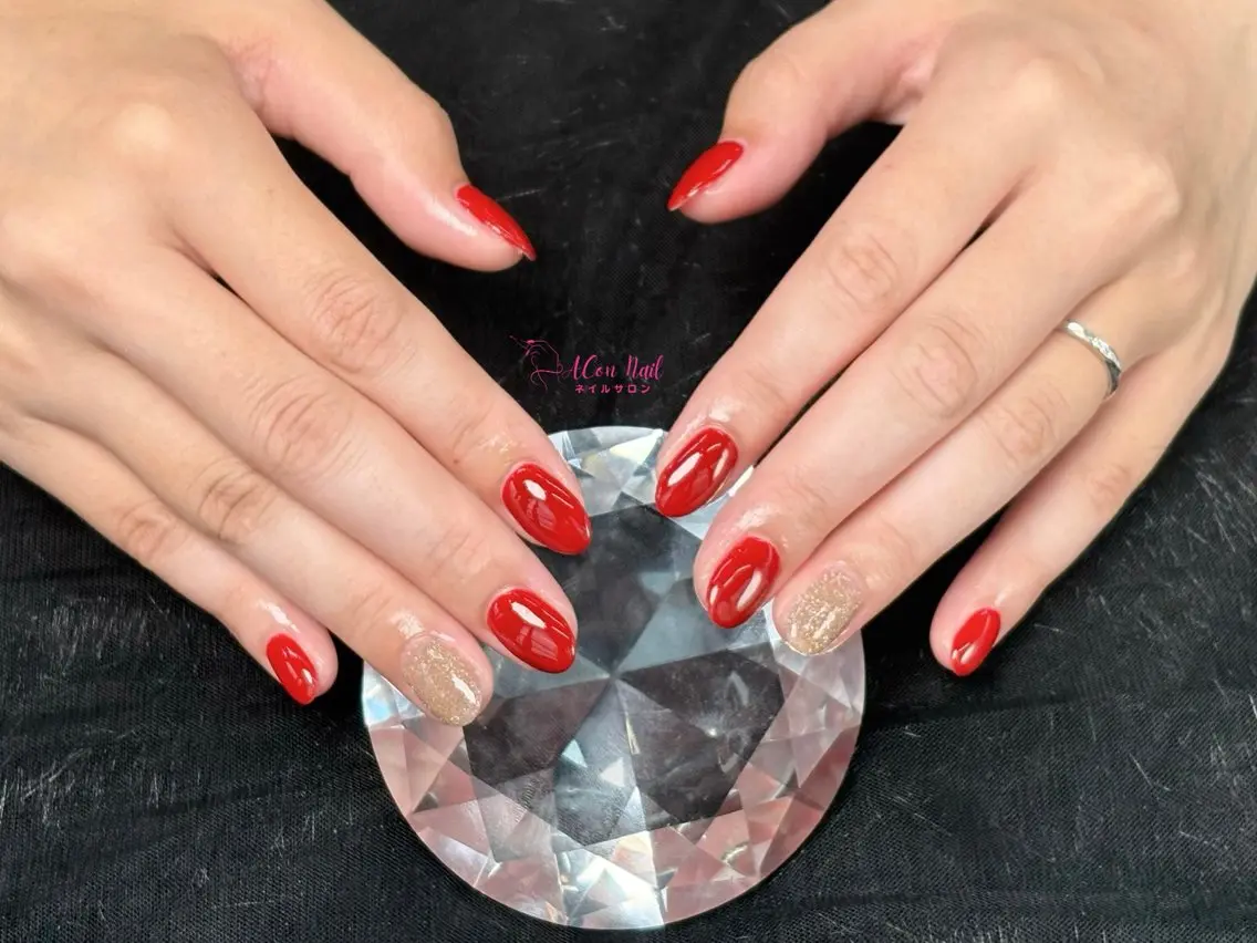 ネイル 桜ネイル 長さ出し フラワーネイル フレンチネイル ジェルネイル ハンドネイル ACon NailSalonのネイルデザイン