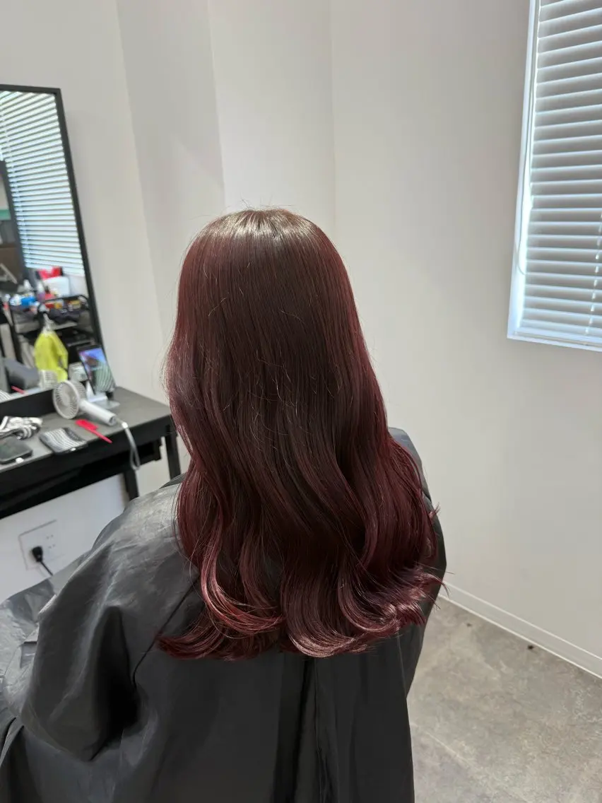 ロング カラー ヘアアレンジ ヘアカラー トリートメント ヘアセット 💗横浜美容室 💗HARUNAのヘアスタイル