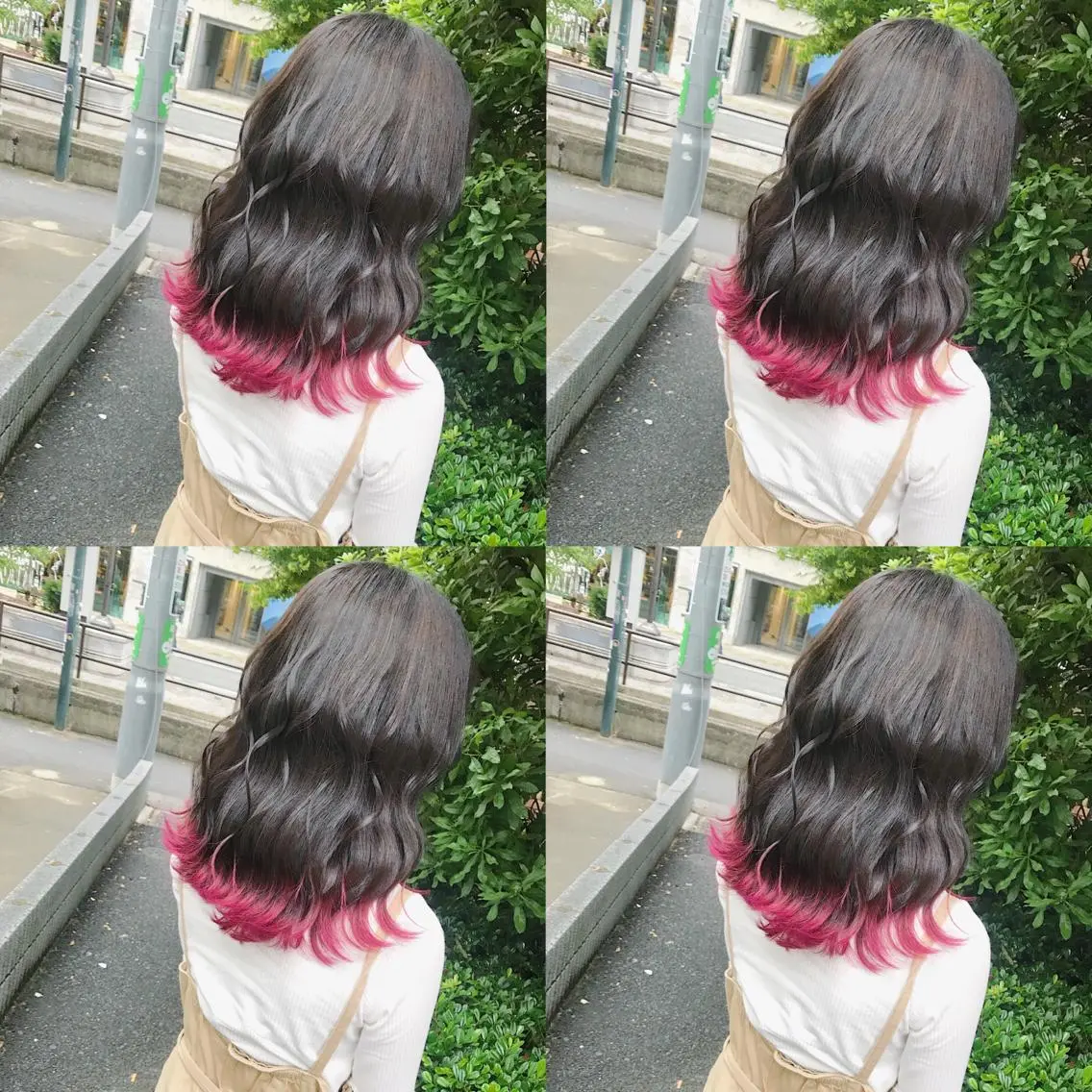 セミロング カラー ヘアアレンジ ヘアカラー トリートメント TAKUMAブリーチ /切りっぱなし🪽のヘアスタイル