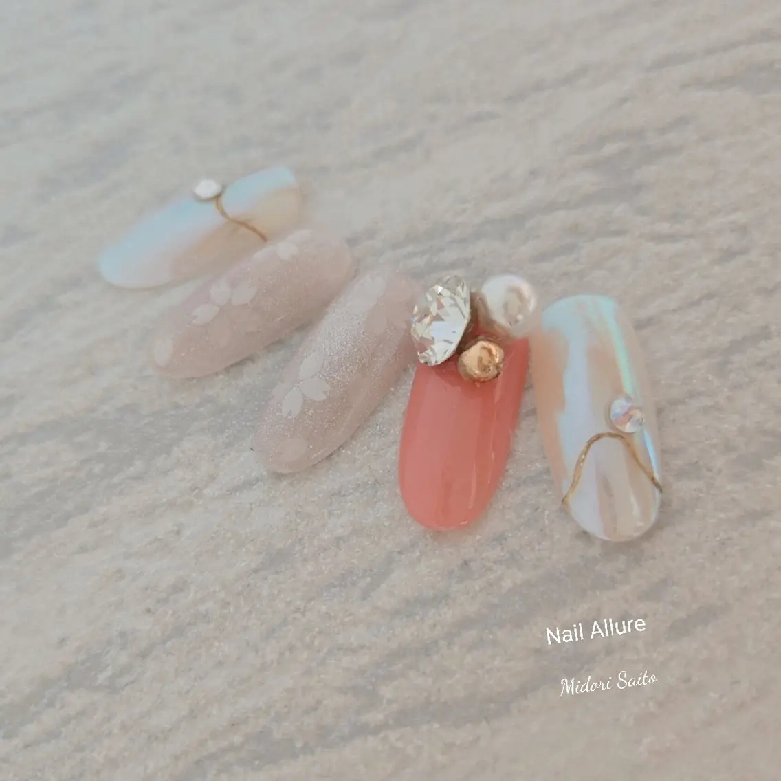ネイル 桜ネイル ジェルネイル スカルプネイル Nail Allureのネイルデザイン