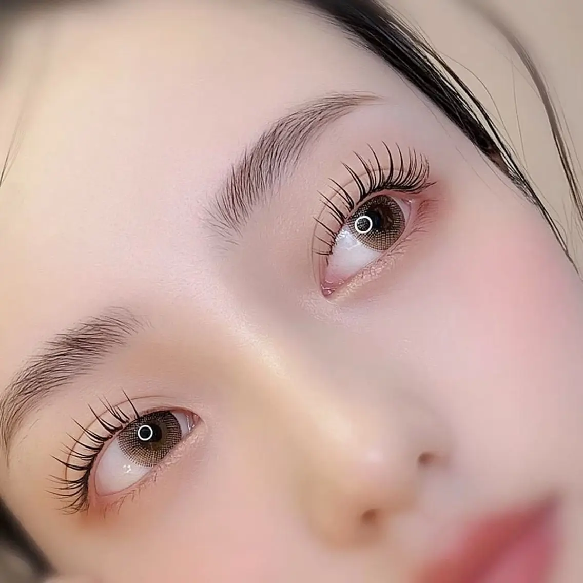 マツエク・マツパ 束感まつ毛 フラットラッシュ 韓国風マツエク パリジェンヌラッシュリフト 一重×まつ毛パーマ 韓国風束感まつげ 天王寺rio✩.*˚のマツエク・マツパデザイン