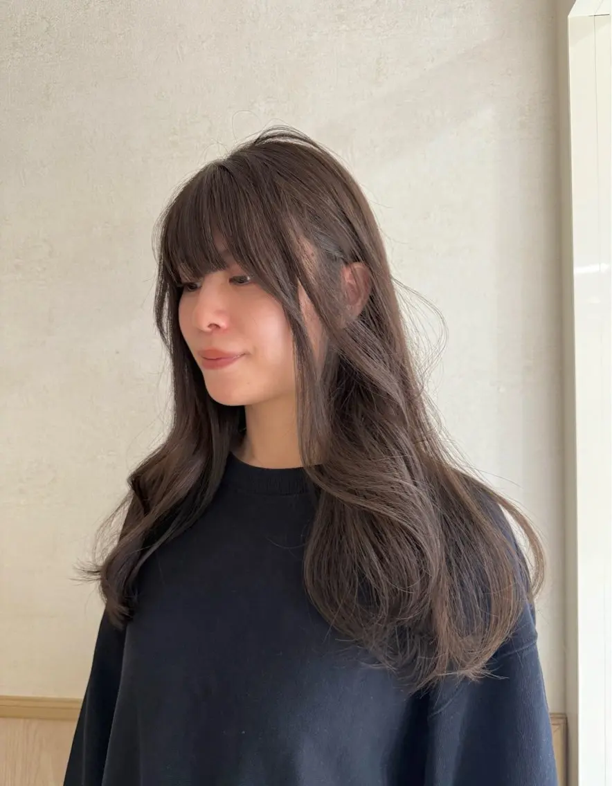 ロング ヘアカラー アンニュイlayer ／yuzu🪞🩶のヘアスタイル