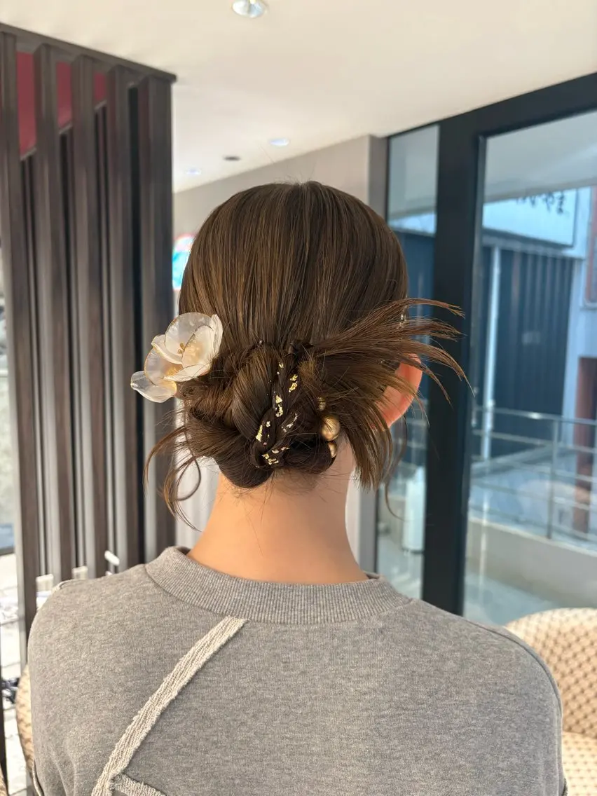 ヘアアレンジ ヘアセット 誰もが憧れる艶髪✨ /アレンジヘア🎀のヘアスタイル