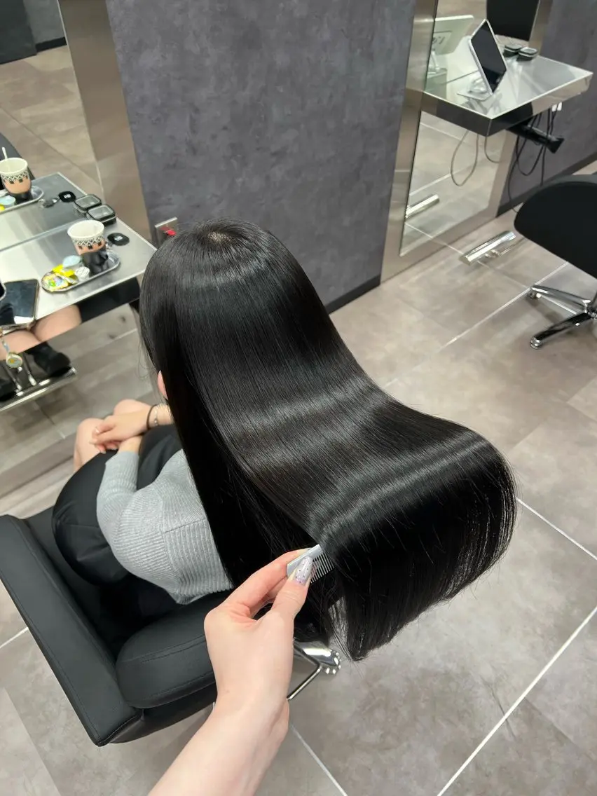 ロング カット ヘアカラー 縮毛矯正 トリートメント 🩶髪質改善/新宿 /saaya🩶のヘアスタイル