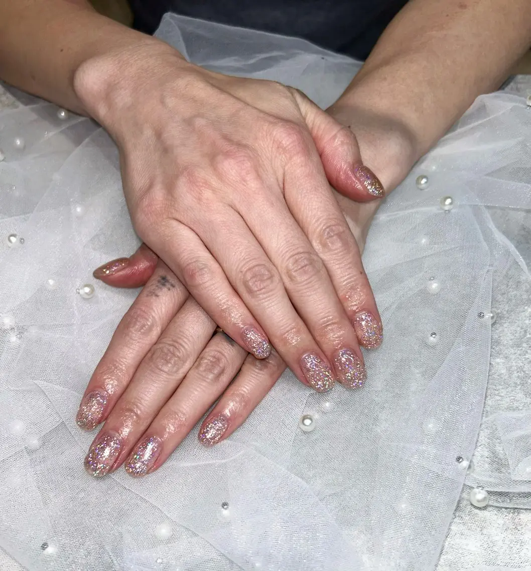ネイル フラッシュネイル キラキラネイル ラメ(グリッター) Larme himenaのネイルデザイン