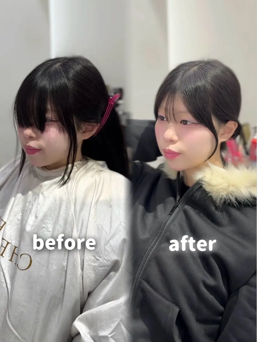 ロング カット トリートメント YUZU🎀顔まわり ×レイヤーカットのヘアスタイル