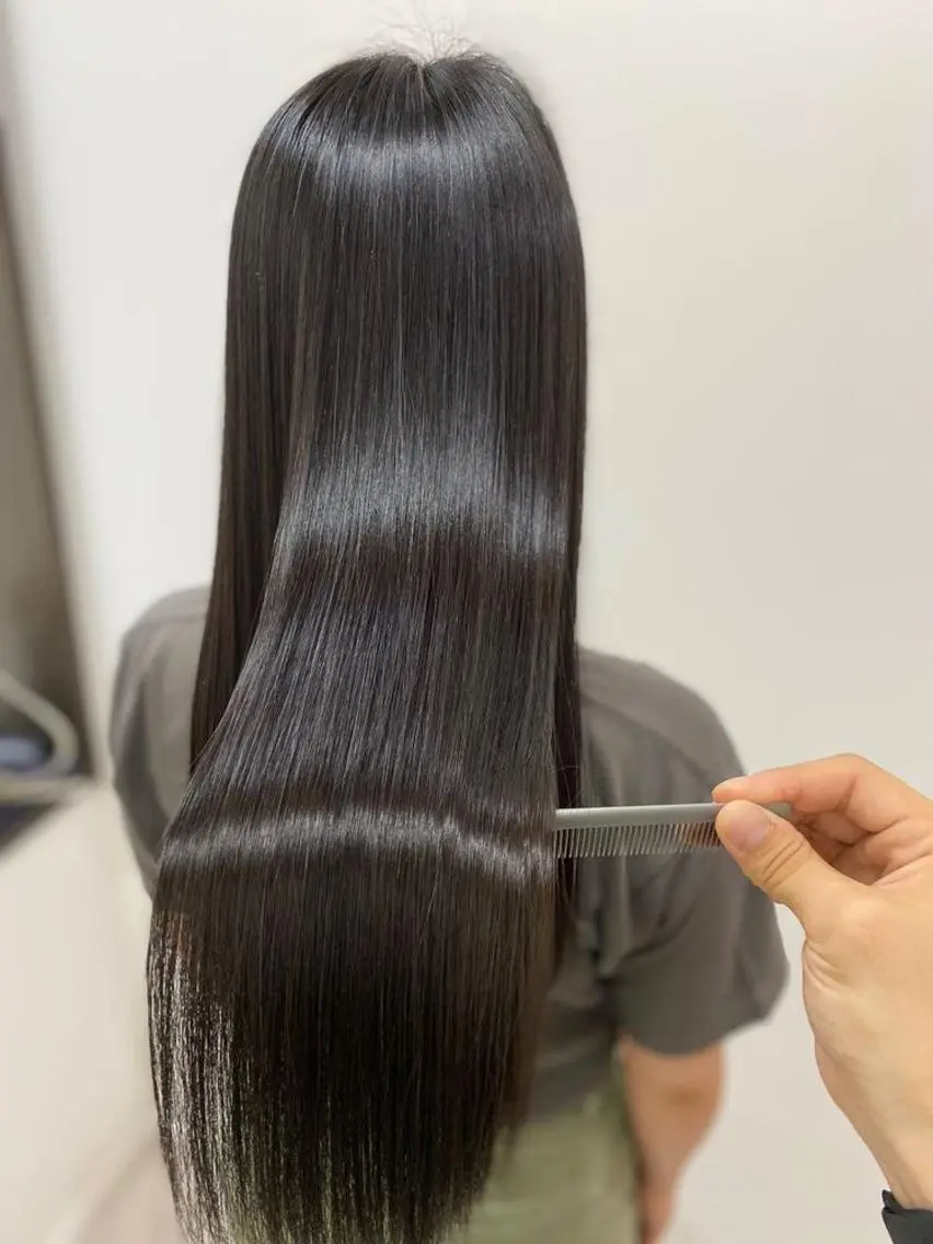 美髪縮毛矯正＋カット＋プレミアムトリートメントの写真