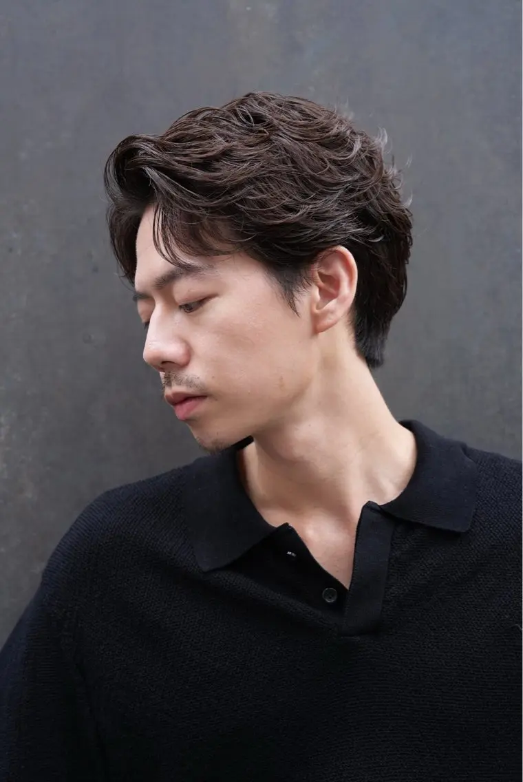 パーマ メンズ カット パーマ 安藤幹人 メンズパーマのヘアスタイル