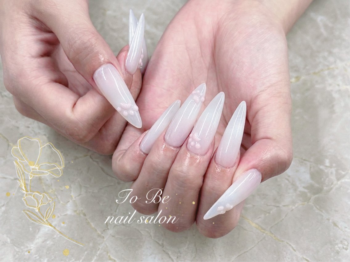 ロング ハンドネイル Nail Salon To Be珈月のネイルデザイン