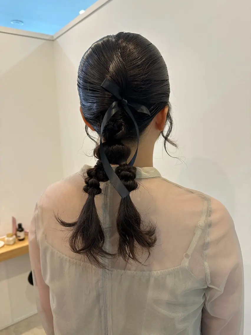 ミディアム ヘアアレンジ ヘアセット レイヤー/ヘアセット 💐nao.のヘアスタイル