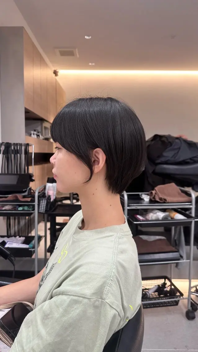 ショート ショートヘア あいこ/ハンサムショ ート無料/蔵前🌷のヘアスタイル