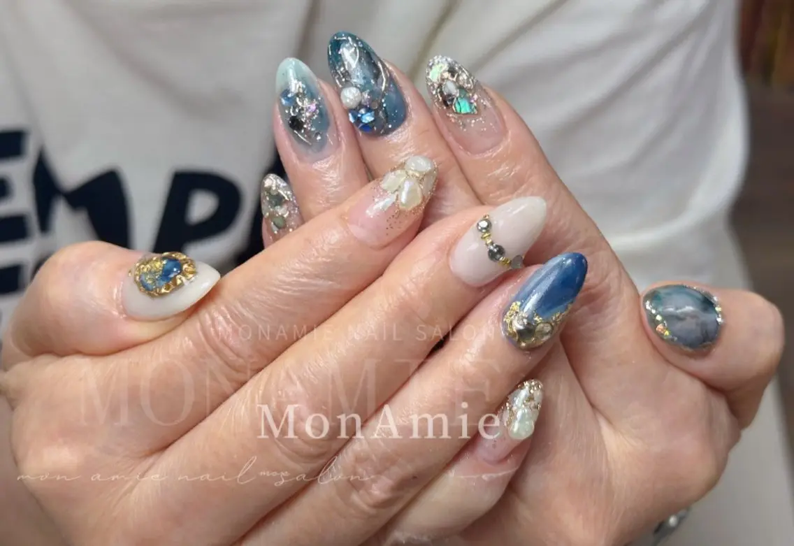 ネイル ハンドネイル ハンドケア MonAmie NailSalonのネイルデザイン