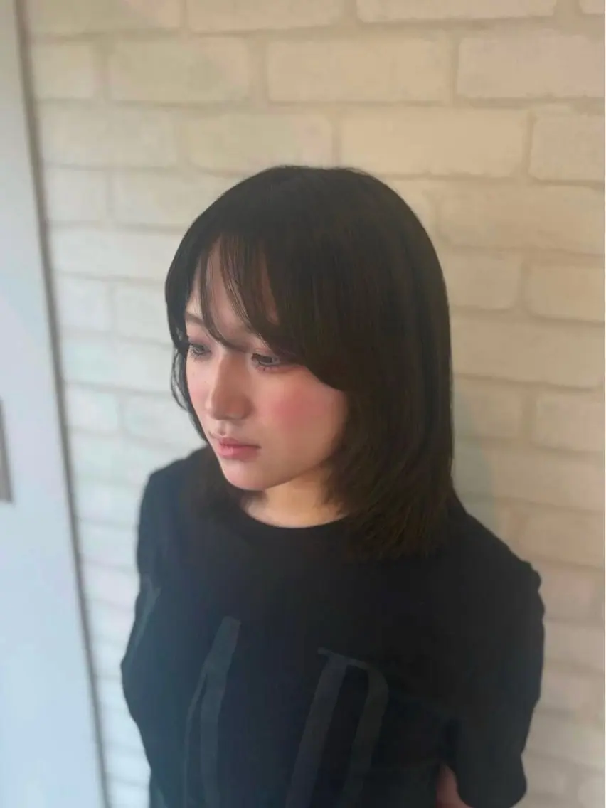 ミディアム レディースカットモデ ル募集🎀✨雛子のヘアスタイル
