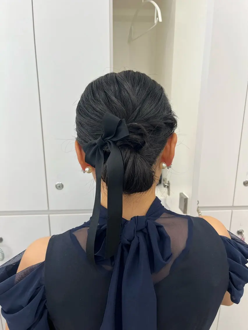 ミディアム ヘアセット 暖色ツヤ髪/ブリーチ ⭐️honokaのヘアスタイル