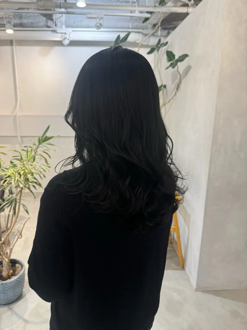セミロング カット ヘアカラー トリートメント 新宿/顔周りカット +レイヤー=しずく♩のヘアスタイル