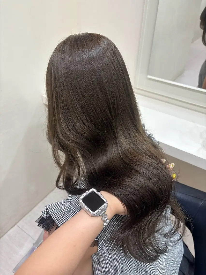 ロング カラー ヘアアレンジ ヘアカラー 💟RINNA 艶カラー💟のヘアスタイル