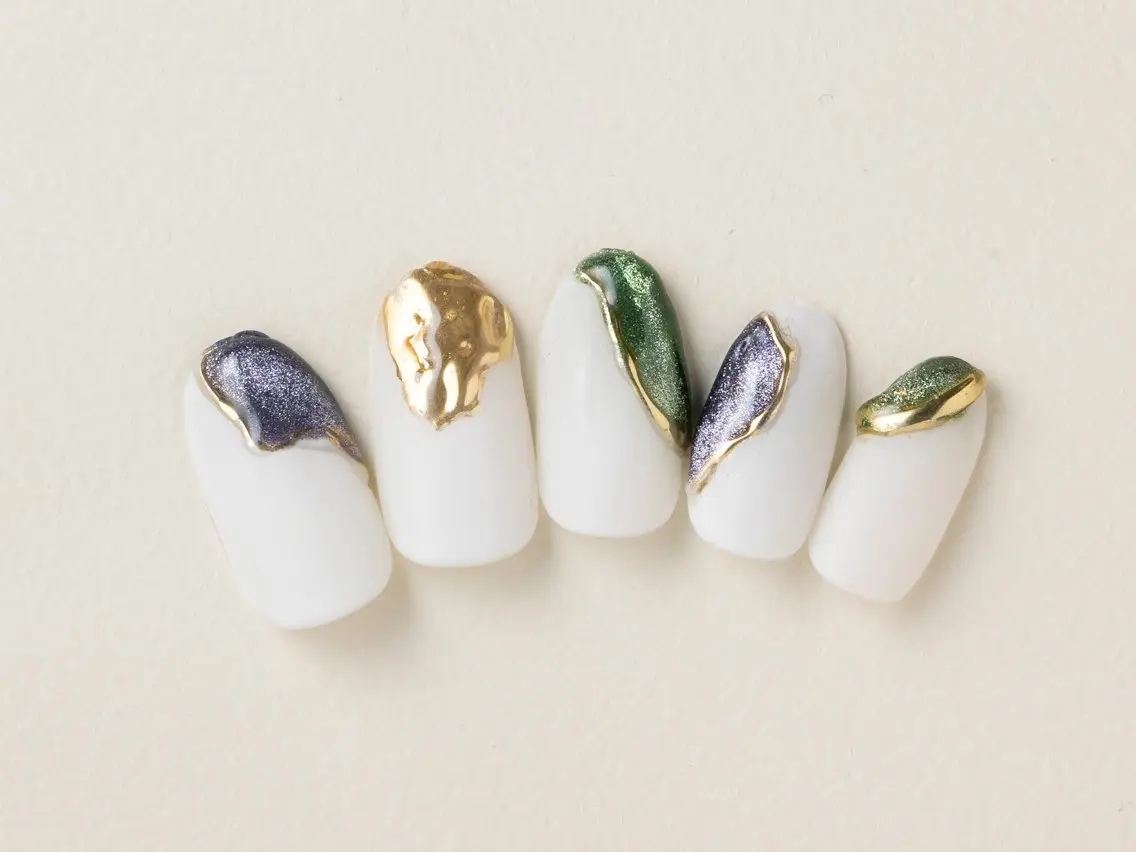 ネイル ハンドネイル 💗🪽Tiary Nail🪽💗のネイルデザイン